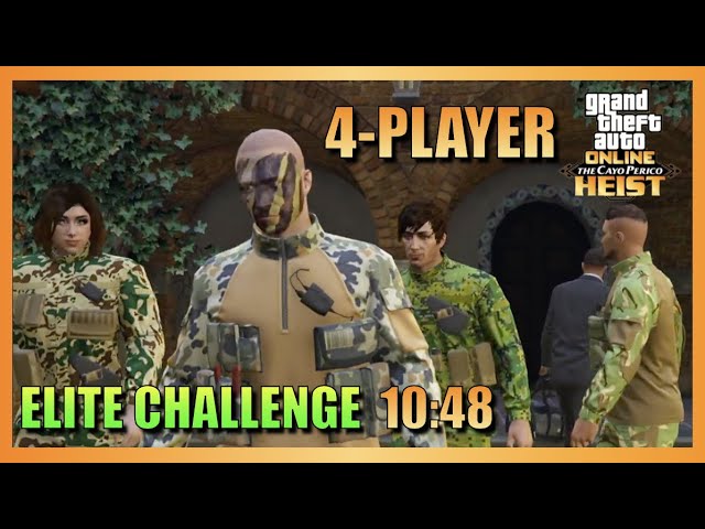 4-Player Elite Challenge 10:48 | Hard | Cayo Perico Heist | $6,310,000 Potential | First to do it?