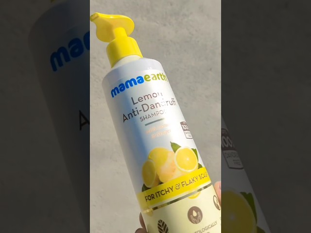 Get silky and dandruff-free hair with the goodness of Lemon & Ginger #mamaearth #shampoo #dandruff