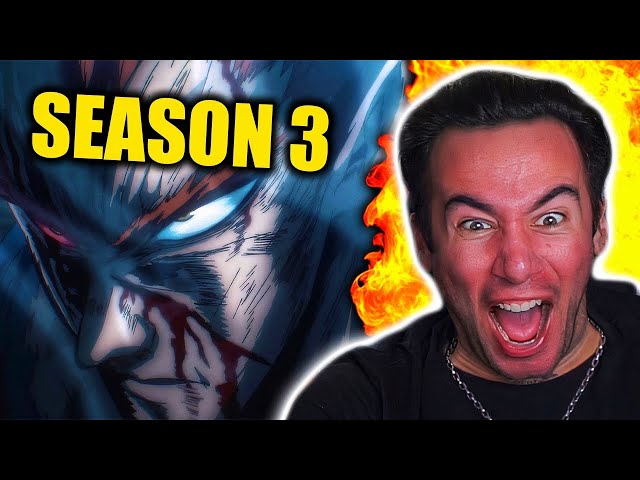 ONE PUNCH MAN SEASON 3 TRAILER - REACTION