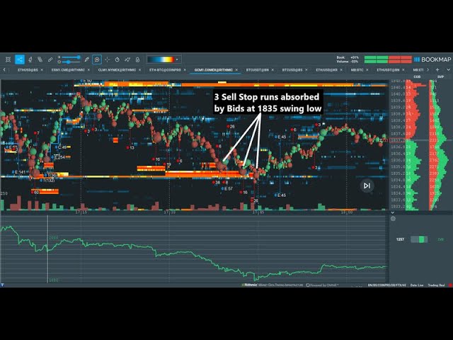 Gold Futures | Bookmap | Liquidity & Volume Profiles