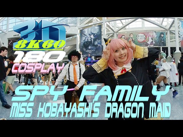 3D VR180 Cute Cosplay Dance, SPY×FAMILY Anya, AX2023, Hamu_cotton, スパイファミリー アーニャ, 可愛いコスプレ, ダンス 8K60