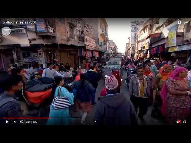 Jodhpur streets in 360