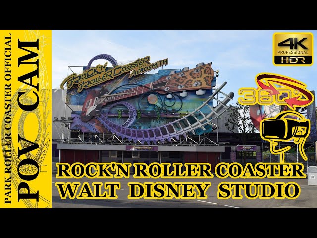 Rock 'n' Roller Coaster avec Aerosmith - On Ride / POV CAM - 360° - Walt Disney Studios