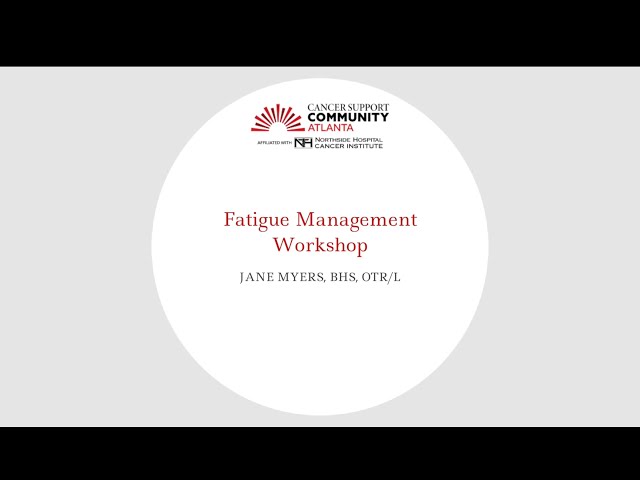 Fatigue Management Workshop