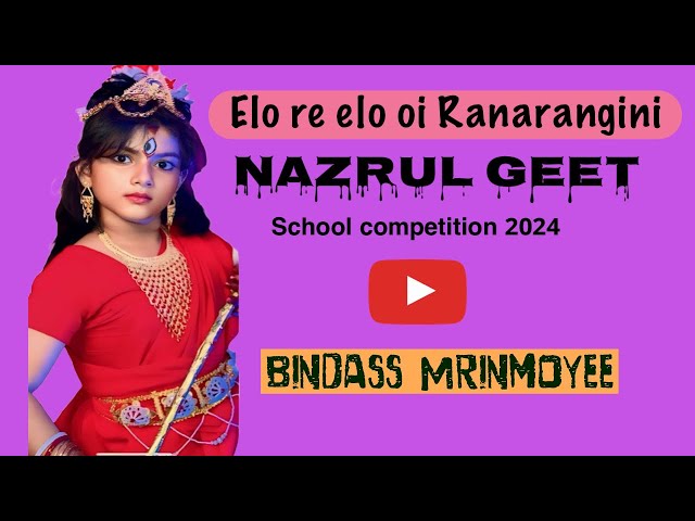 Elo Re Elo Oi Ranarangini || School Dance 💃 Competition || Bindass Mrinmoyee  #nazrulgiti #dance