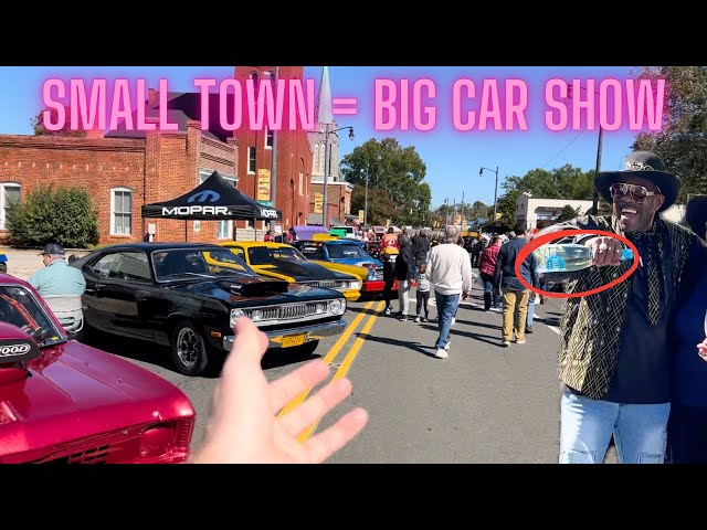 The massive Car show in a small town!