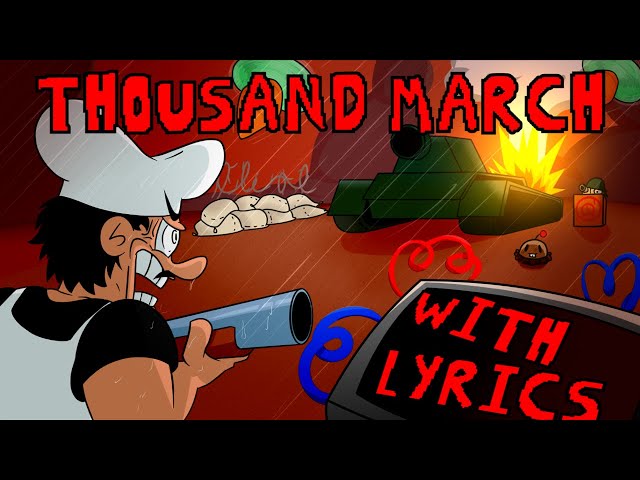 THOUSAND MARCH | WITH LYRICS | Pizza Tower Lyrical Cover