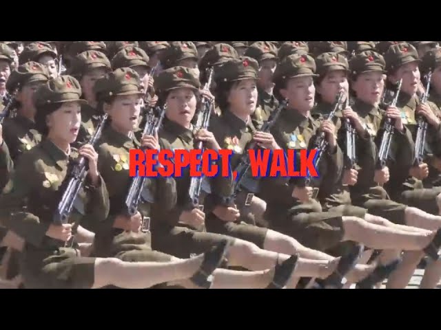 Rare Footage of North Korean Soldiers Marching to Pantera's Walk