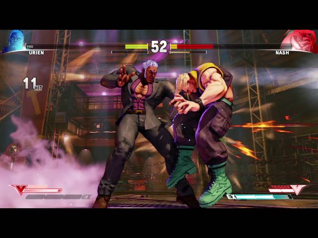 Street Fighter 5: Urien Aegis Reflector Combo