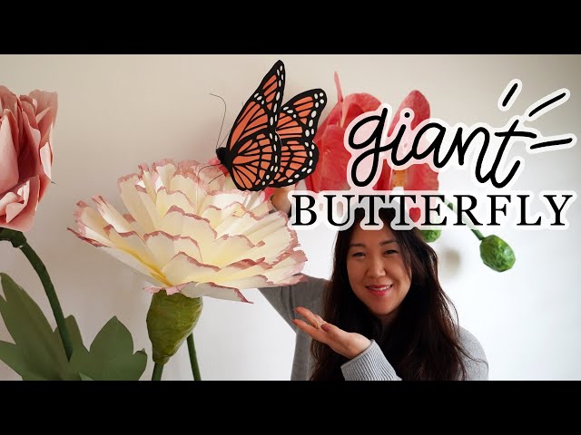 DIY Giant Paper Butterfly 🦋 How To Make Paper Crafts