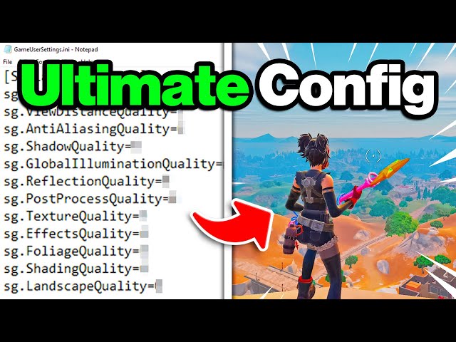 The BEST Fortnite Game User Settings (IMPROVE FPS & ZERO INPUT DELAY)