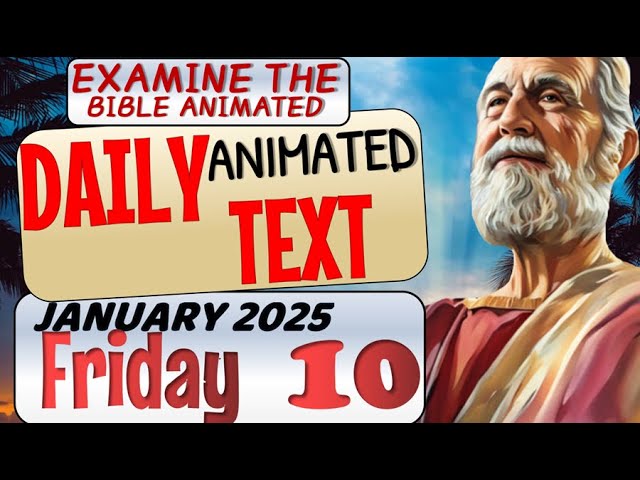 JW DAILY ANIMATED TEXT 🔵DANIEL ✅ EXAMINE THE BIBLE ANIMATED