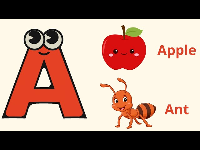 🐾ABC Phonics Song With 2 Words| A is for Apple, A is for Ant| Nursery Rhymes for Toddlers Learning 🐾