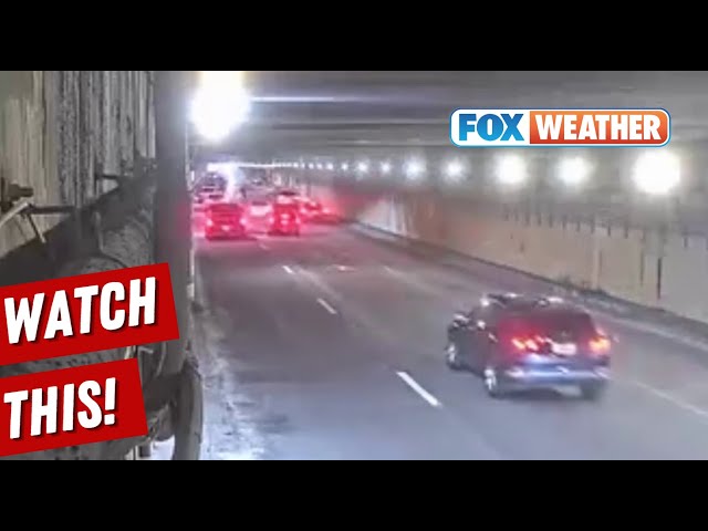 Video Catches Moment Concrete Falls From Ceiling In Boston-Area Tunnel