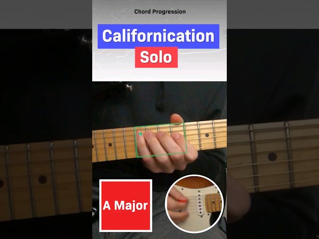 How to play the solo on Californication by Red Hot Chili Peppers