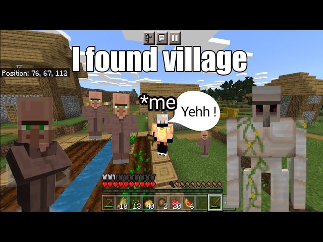 || Minecraft Survival series || #Part -1 || I found village in my world ||