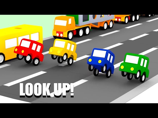 LOOK UP! - What's Coming? - Cartoon Cars - Cartoons for Kids