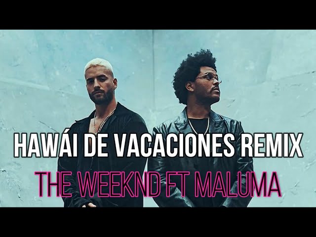 Maluma hawaii remix ft The weeknd LETRA/LYRICS  (NO COPYRIGHT MUSIC)