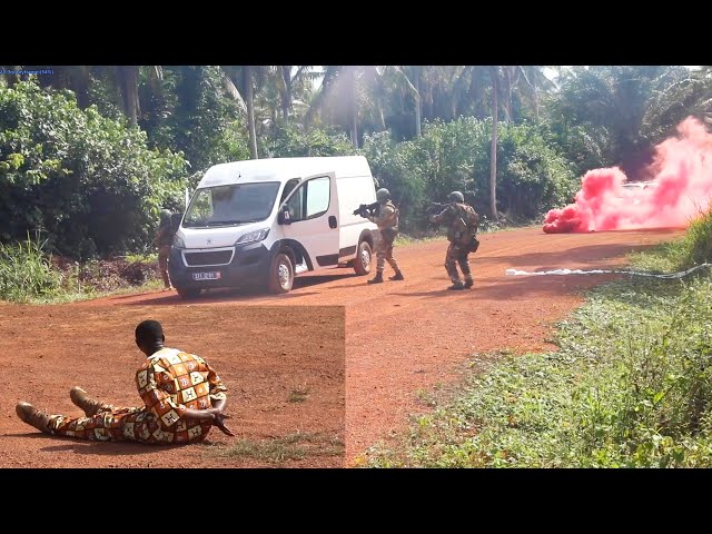 Côte d’Ivoire Special Forces Soldiers conduct a Training ambush