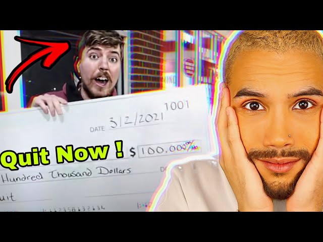 Mr.Beast offering people $100,000 to quit their job.. What would YOU DO?!