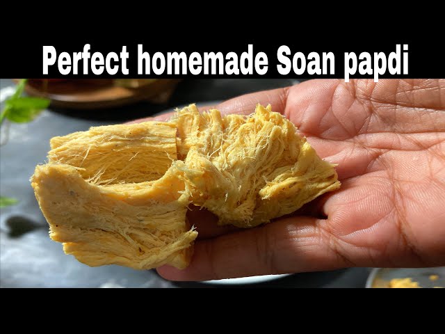 ಮನೆಯಲ್ಲೆ  ಪರಿಶುದ್ದವಾಗಿ ಸೋನ್ ಪಾಪ್ಡಿ ಮಾಡಿ । soan papdi recipe in Kannada | perfect soan papdi recipe