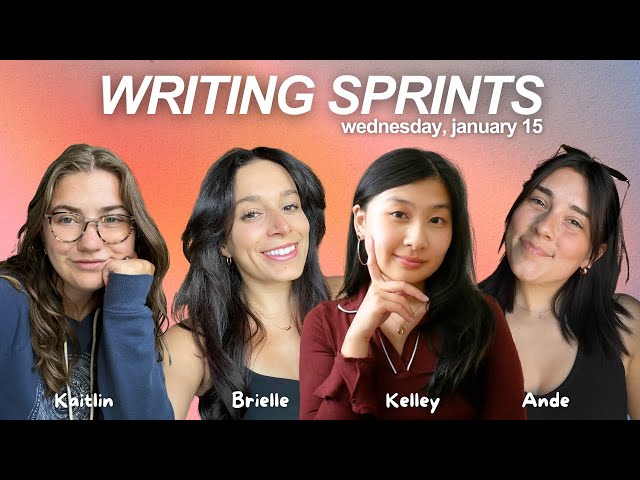 write with us! 🌿 live writing sprints with Ande, Kelley & Kaitlin