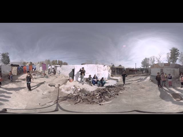 Dancing boy at Refugee camp Lebanon