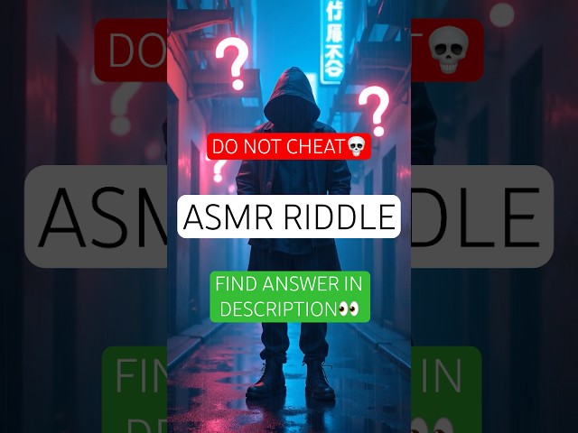 Can You Solve This Classic Mystery? Paradox Riddle Challenge #asmrsounds #asmrvideo #riddles