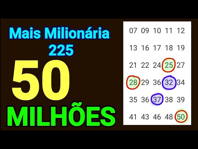 mais Milionária 225 : estudos e observações, linhas com boa tendência, dezena 50 pode aparecer