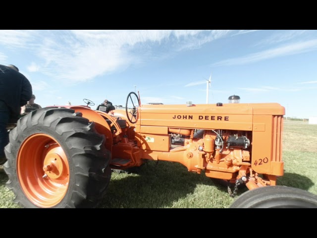 John Deere 420 Tractor NORTHWEST OHIO RAILROAD PRESERVATION 2022 8K VR180