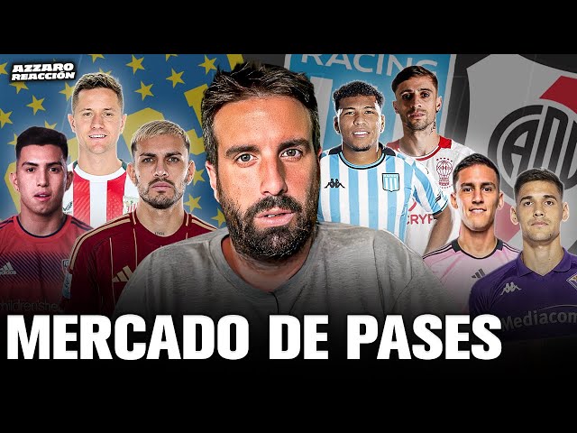 MERCADO DE PASES: BOCA, RIVER Y RACING (PAREDES, HERRERA, ROGER, ROJAS, M. QUARTA) / AZZARO REACCIÓN