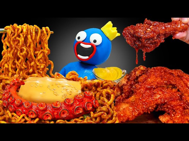 🔴 [LIVE] Best Of Mukbang Black Bean Noodles & Fried Chicken – ASMR Mukbang || Cook King