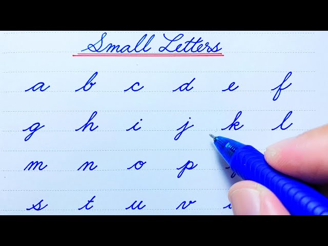 Cursive writing a to z | Cursive small letters abcd | Cursive abcd | Cursive handwriting practice