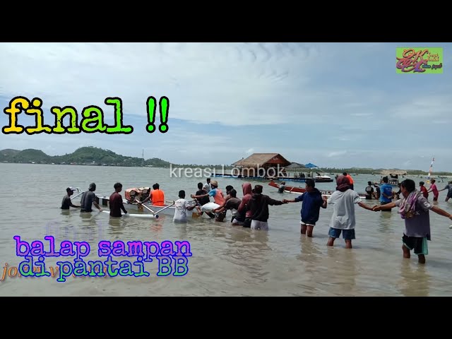 final || balap sampan di pantai BB