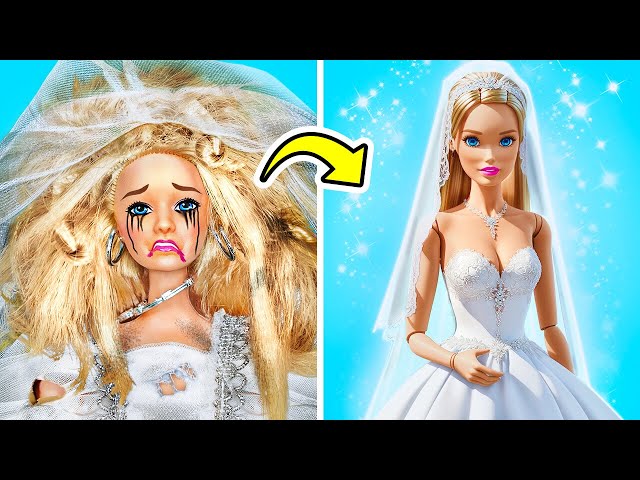 RICH vs POOR BARBIE MAKEOVER 💍 Wedding House for Barbie |Makeup & Clothes Hacks by YayTime! STAR