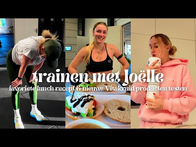 TRAINEN MET JOËLLE ❤️ onze favoriete lunch & nieuwe producten van Vitakruid testen!