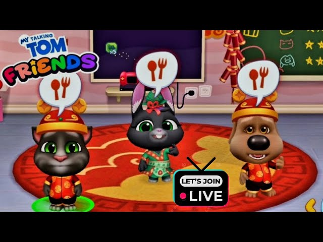 English My Talking Tom Friends : 😄 Happy stream | Playing Solo | Streaming with Turnip