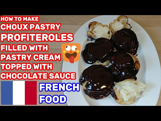 HOW TO MAKE PROFITEROLES |PROFITEROLES RECIPE |CHOUX PASTRY RECIPE|CHOCOLATE SAUCE|LIVE|PASTRY CREAM