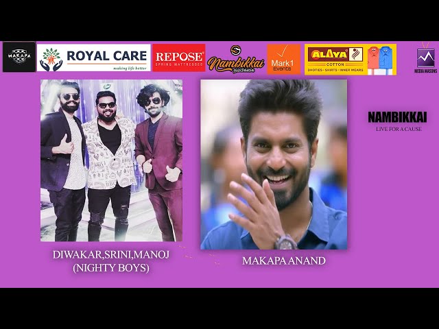 Diwakar | Sreenivas | Manoj in Nambikkai live |