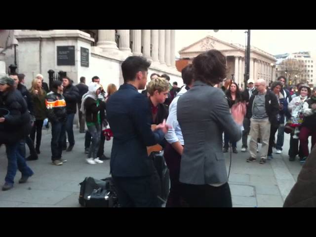 One Direction shooting 'One Thing' 28th November 2011