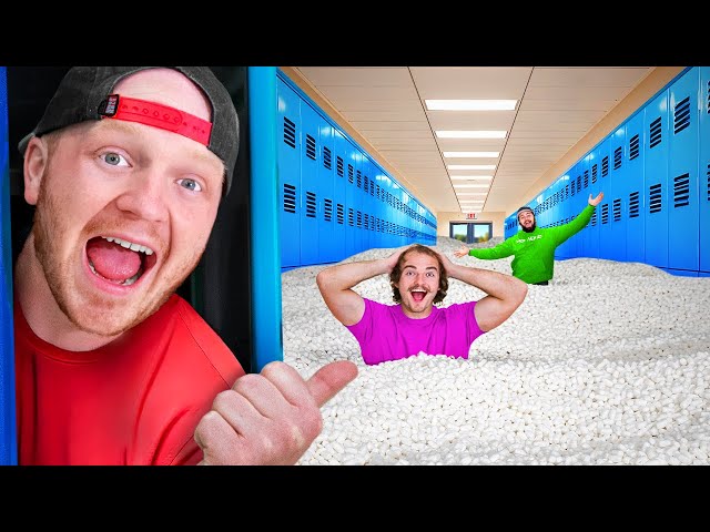 I Filled a School with Packing Peanuts!