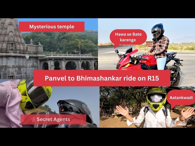 panvel to bhimashankar ride on r15 ...🕉️socha nahi tha aise raste milenge 😯