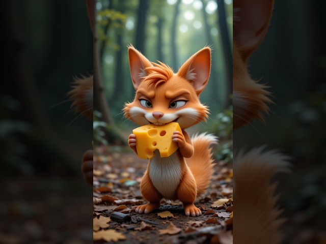 Clever Fox Tricks Crow for Cheese! 🦊🧀 (A Must-See Fable) #Shorts #Viral #HiburanMata