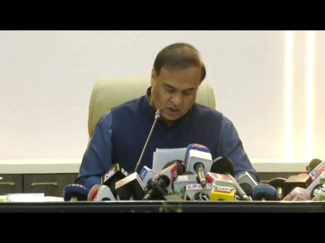 Cabinet Press Briefing by Hon'ble Chief Minister of Assam, Dr. Himanta Biswa Sarma from Jorhat.