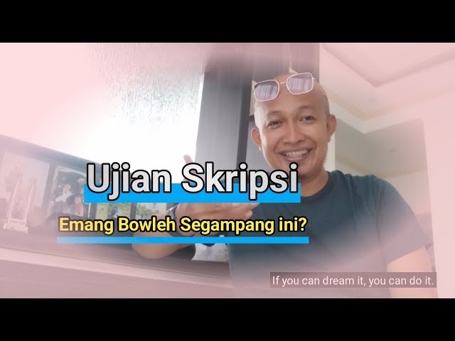 Pertanyaan Ujian Skripsi Emang Bowleh Sesimpel ini ?