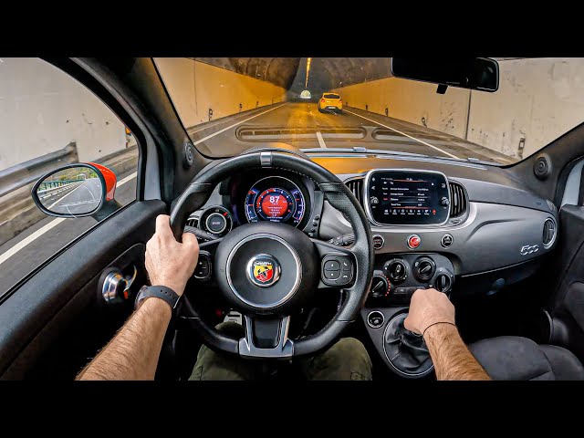 Abarth 595 Pista In Madeira 🇵🇹 [1.4 T-Jet 165 HP] | POV Test Drive #1148 Joe Black