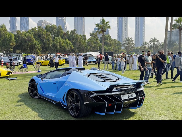 HYPERCAR Invasion at Dubai's Biggest Car Meet! Stirling Moss, Centenario, 4X Chiron, Saleen s7