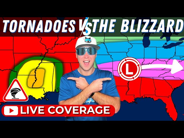 MASSIVE Blizzard + Tornado Outbreak Coverage