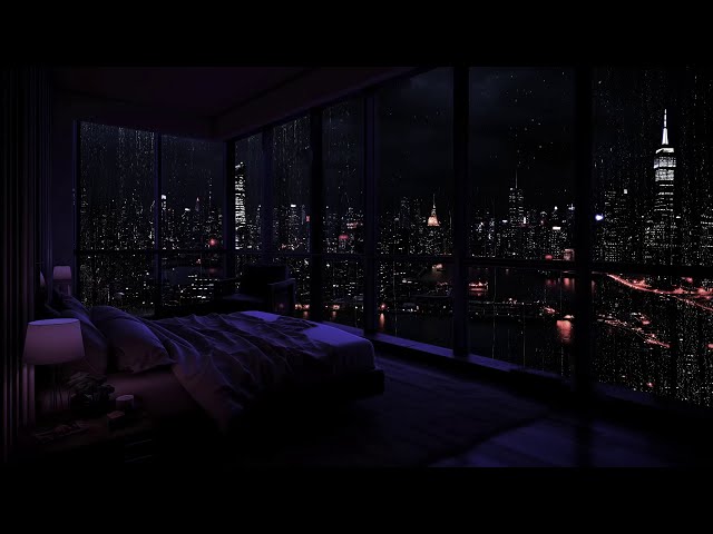 Urban Rain Symphony: Deep Relaxation with Heavy Rain Sounds 🌃🌧️