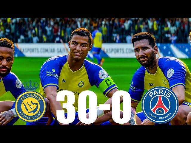 FIFA 23 | MESSI, RONALDO, NEYMAR, MBAPPE, ALL STARS - AL NASSR 30- 0 PSG